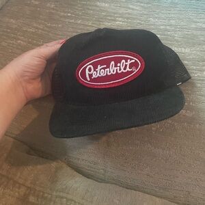 Peterbilt Black Trucker Hat